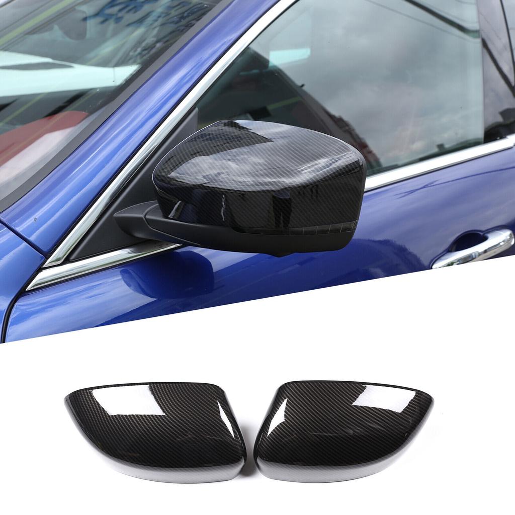 Carbon Fiber Side Rearview Mirror Cover Cap Trim For Maserati Levante 2016-