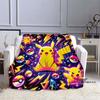 This 3D Pokémon Pikachu flannel blanket is soft and warm, suitable for bedrooms, living rooms, beds, travel, camping, and picnic