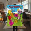 1PC Custom Name Mr. Men Little Miss Patterned Flannel Blanket Suitable For All Seasons for Home Decor Warmth and Comfort Gifts Holiday Present -HE159