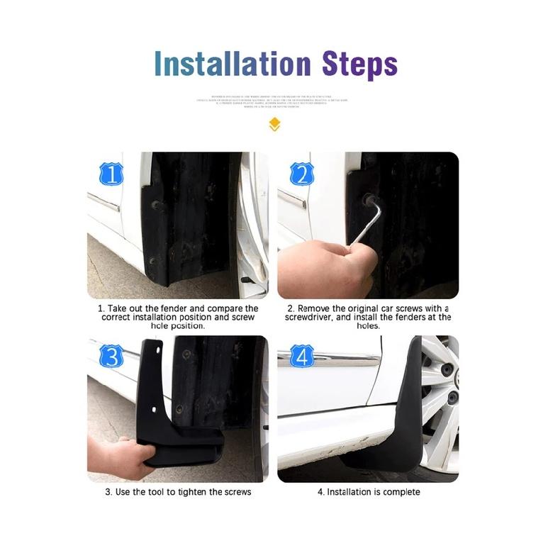 4 PCS Car Mudguards For Volkswagen VW Passat B7 2011~2015 Anti-splash Mud Flaps Splash Guard Front Rear Fenders Car Accessories