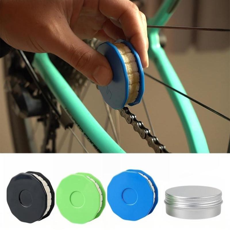 Bike Chain Oil Lubricator Tool Portable Roller Design Avoid Waste for Home Garage Bicycle Repair & Maintenance Parts