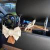 Крючки для автомобиля с бантом, симпатичный крючок для спинки сиденья автомобиля с бантом, прочный кошелек с бантом