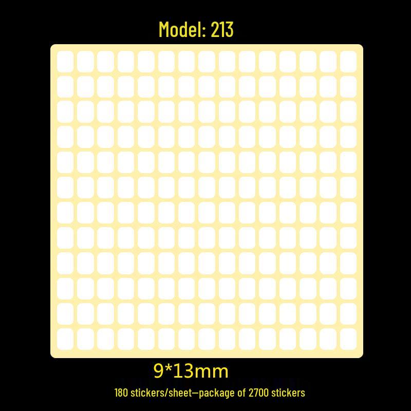 A5 Self-Adhesive Blank Label Stickers for Printing and Handwriting - White Name and Number Stickers