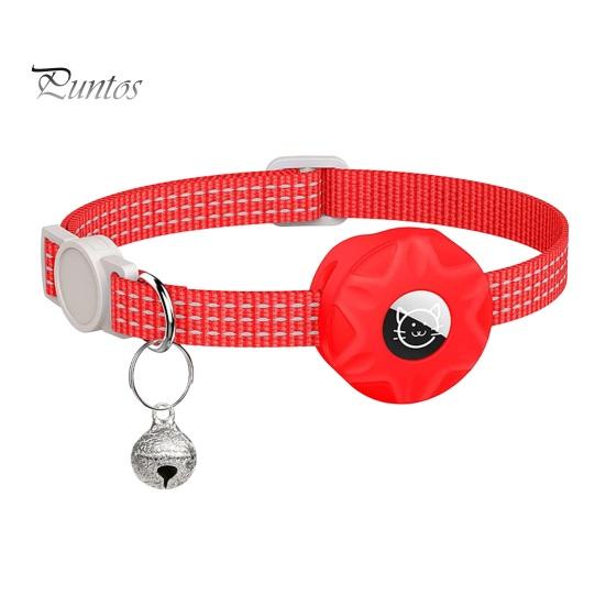 Ошейник-трекер для кошек со светоотражающими полосками, водонепроницаемый регулируемый ошейник безопасности для домашних животных, ошейник-локатор для кошек, чехол для маленьких, средних и больших кошек