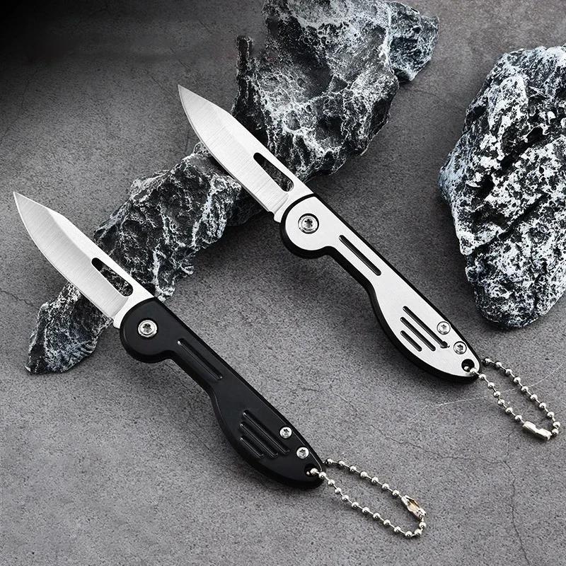 Мини складной нож, EDC Sharp Pocket Knife Key Shape Portable Pocket Knife Camping Fruit Specialized