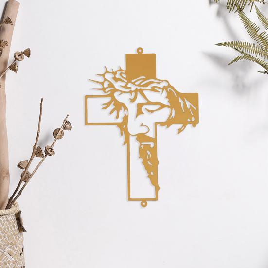 Jesus Cross Sign Acrylic Cross Sign Wall Decor Faith Cross Sign Crowned