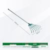semi-circular 7-tooth rake with 1.2m steel pole