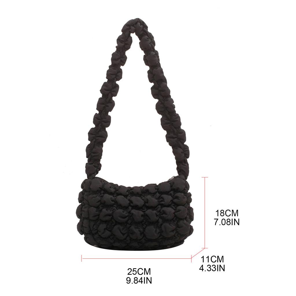 Нежная сумочка Плиссированная сумка-облако Сумка через плечо Сумка подмышкой Однотонная сумка-кошелек Подарок на День святого Валентина День матери