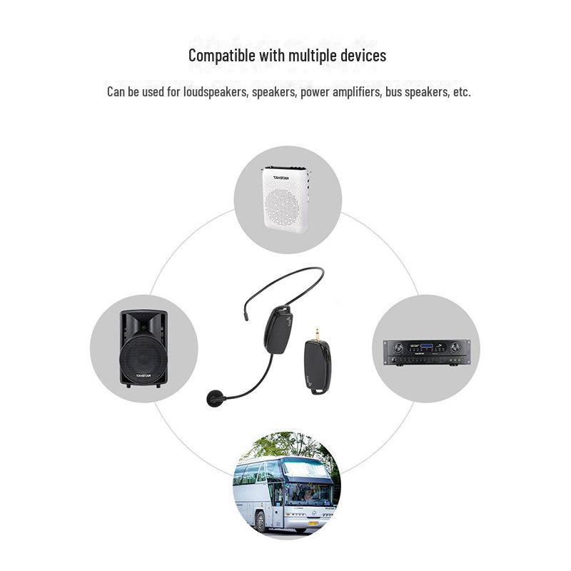 2.4G Wireless Headset with Ear-Hook Microphone and Speaker