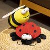 Creative Cartoon Colorful Ladybug Plushies Doll Soft Stuffed Animals Bee Plush Toys Insect Pillow For Kids Birthday Xmas Gifts