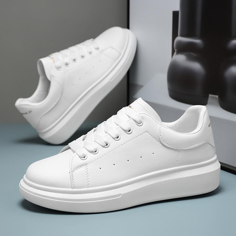 Дышащие мужские кроссовки для скейтбординга на платформе, повседневная обувь для пар, белые кроссовки для ходьбы и бега, женские теннисные туфли