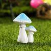 1pc Miniature Statue Great Attractive Desktop Ornament Creative Decorative Vivid Mushroom Statue for Home Adornos Para Casa