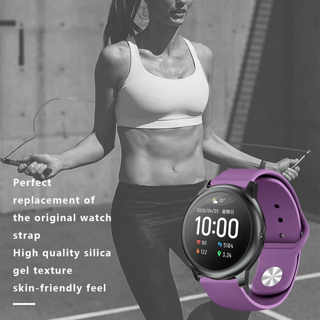 Электрические наручные часы Силиконовый ремешок Регулируемый мягкий ремешок с пряжкой для solar LS05