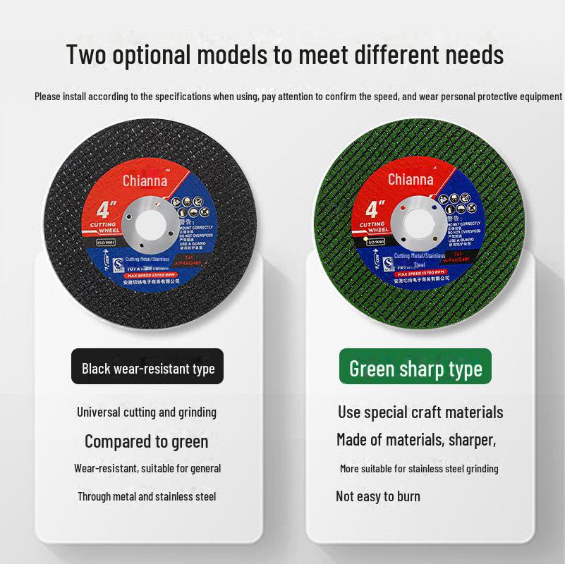 Диск для резки смолы Xiongfeng Chianna 107x1,2x16, шлифовальный круг с двойной сеткой для металла и нержавеющей стали.