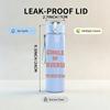 1PC Circle of perversion band text print 750ml colorful plastic sports water bottle leakproof pop lid with straw for outdoor office home use
