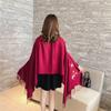 Hand-embroidered Scarf Women Increase All-match Keep Warm Long Shawl Outer Cape Soft Fabric Spring Autumn