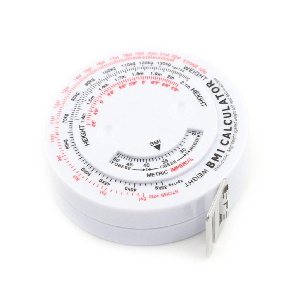 Automatic Telescopic BMI Tape Measure Soft Waist Tape Measure Portable Health Ruler