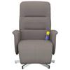 VidaXL Reclining Massage Armchair with Footrest Taupe Fabric 356578
