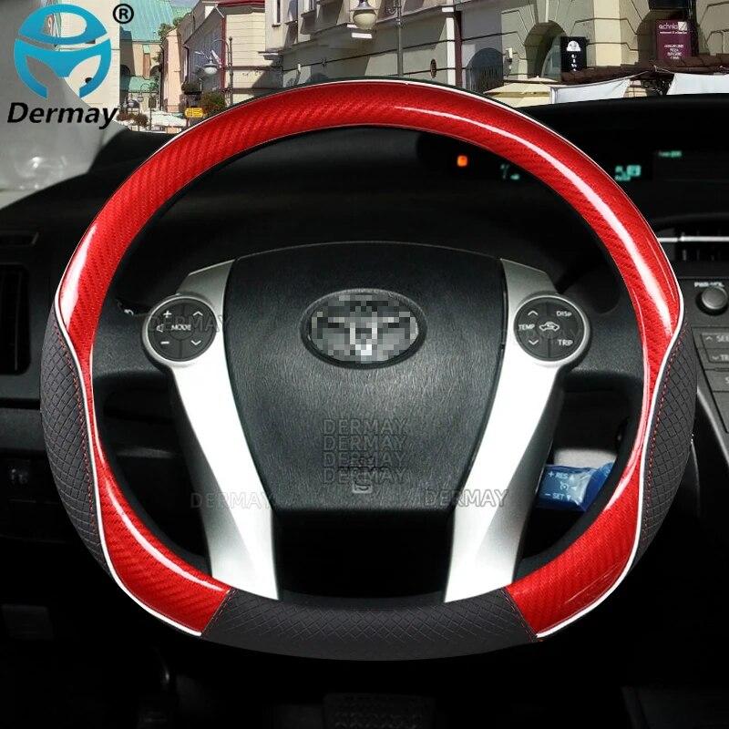 Для Toyota Prius 30 20 V Prius C Plus Plug-in Prime XW10 XW20 XW30 XW50 2001 ~ 2022 Автомобильный чехол на руль автомобильные аксессуары