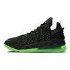 Nike Кроссовки унисекс LeBron 18 Dunkman черные электрик-зеленые CQ9283-005