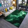 Green Lightning Storm Design suitable as a non-slip mat for the living room or bedroom sofa