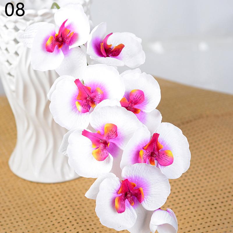 Красивые товары для вечеринок Моделирование Искусственные цветы Пластиковые украшения дома Орхидеи Растения 1 шт.