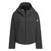 Mt Bonded Jacket Loose Fit Hooded Sports Water-Resistant Warm Jacket Women Jacket Black JM4318