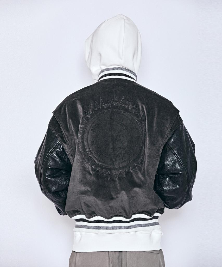 Millimillion Mudstone Velvet Blouson J13- Dark Gray