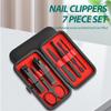 Home Nail Clipper 7piece Set Large Opening Manicure Tool Unisex Mini Compact Gift Eyebrow Clip Tweezers