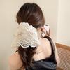 Korean Style Lace Bowknot Flower Hair Clip Ponytail Holder Hair Bands  Girls Hair Accessories