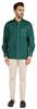 BestMan Твердая формальная рубашка на пуговицах для мужчин с длинным рукавом и накладным карманом для бизнеса