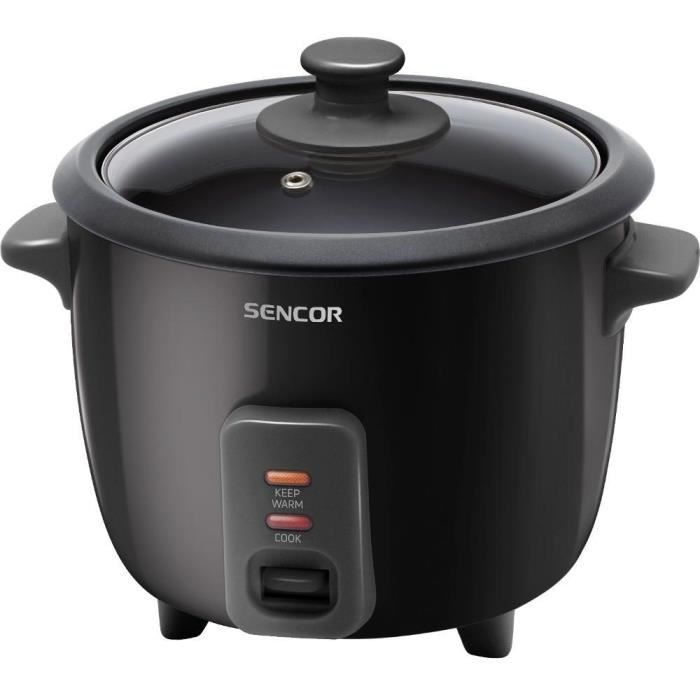 Cuiseur a riz électrique - Sencor - SRM 0601BK - 300 W - Voyants lumineux - Noir