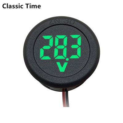 4-100 В постоянного тока, светодиодный цифровой дисплей, круглый двухпроводной вольтметр, цифровой автомобильный измеритель напряжения и тока постоянного тока, детектор напряжения, тестер, панель монитора