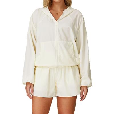 Quick Drying Sports Sun Protection Jacket, Cool And Breathable, With A Hood And Zipper, UV Resistant Sun Protection Suit Jacket For Women