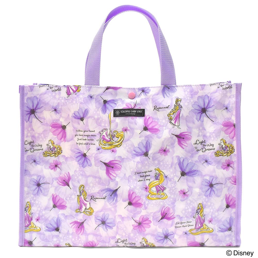ЯРКИЙ КОНФЕТНЫЙ СТИЛЬ Сумка для бассейна Disney Ламинированная сумка (Квадратный тип) Рапунцель МОДНАЯ ПРИНЦЕССА Рапунцель N0354500 Лаванда