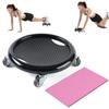 360° Rotating Ab Roller Wheel Multifunctional Abs Trainer High Quality Mute Sliding Plate