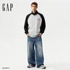 Gap Unisex 2025 Fall Colorblock Logo Fleece Stand-Collar Jacket