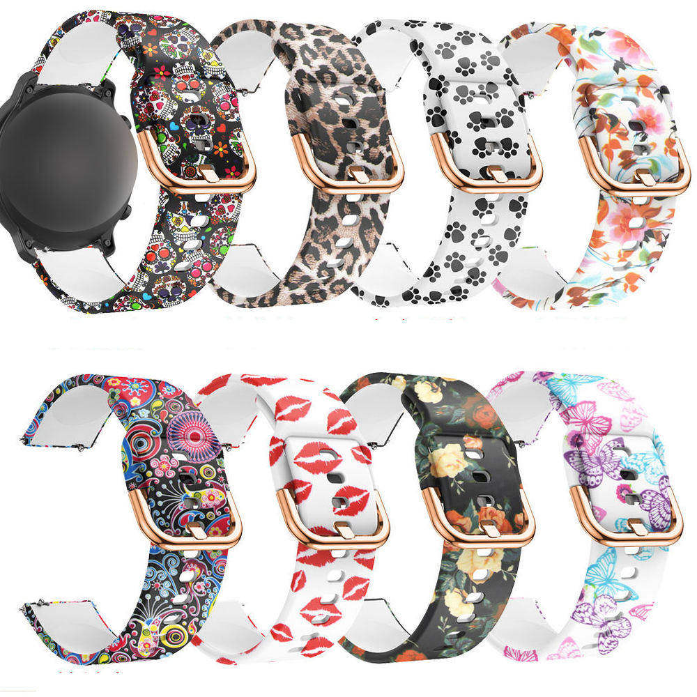 For Samsung Galaxy Watch 3 41MM 45mm Strap Band 20MM 22mm Silicone Wristband Bracelet WatchStrap For Huami Amazfit GTS GTR 2 2e
