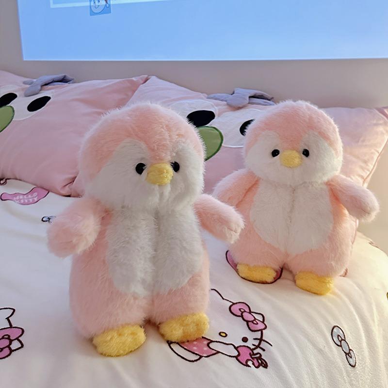 Милые тапочки с мультяшным пингвином, женские домашние тапочки, сохраняющие тепло, зимние женские тапочки из меха животных, пушистые домашние тапочки для дамской комнаты