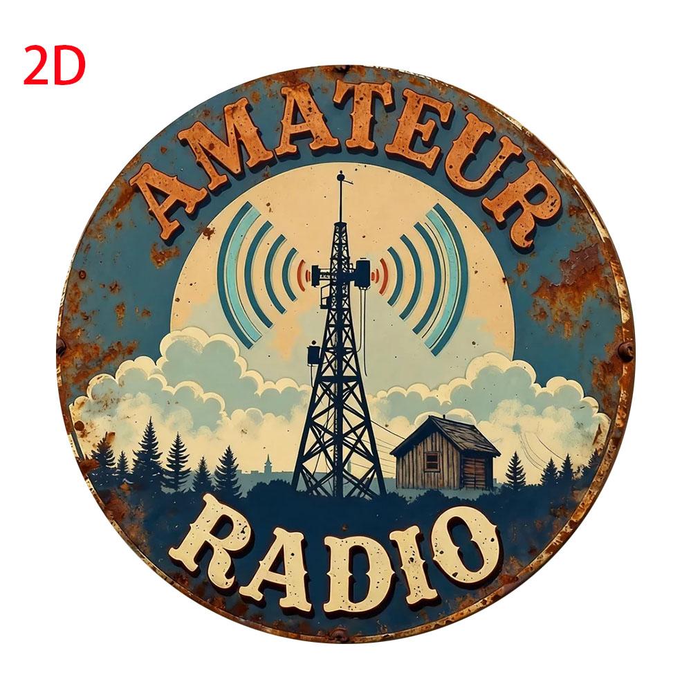 Retro Ham Radio Wall Art: Easy Installation & Weather-Resistant for Indoor/Outdoor Use