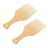 2 Pcs Styling Comb Hair Picks For Men Combs Hairstyling Wooden Male Wide -Tooth Massage Tool Oil Head Hairdressing