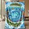 Oceanic Sparkle Dolphins Theme blanket Lightweight Warm Flannel Blanket Decorative Throw Blanket for Home Decoration