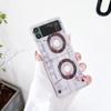 Для Samsung Galaxy Z Flip 4 3 Чехол Ретро Музыкальная Лента Окрашенная Прозрачная Противоударная Жесткая Задняя Крышка Для Samsung Zflip4 Flip3 Чехол