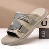 Fashion Hot Sale 2025 Men's Korean Streetwear Slides Fashionable Comfortable Slippers Lightweight Material Anti-Slip Beach Home Sandals