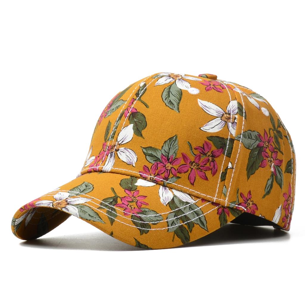 Northwood Women's Summer Sunscreen Flower Baseball Cap Print Hat Hard Top Baseball Cap for Women