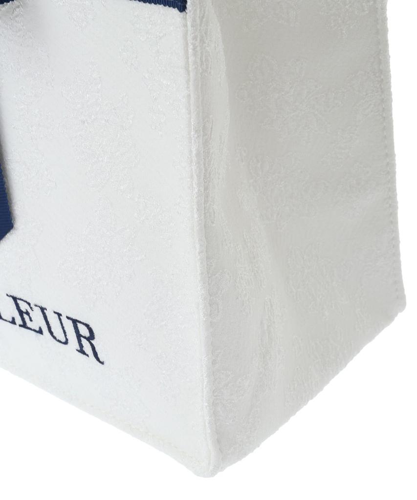 Maison de FLEUR Квадратная сумка-тоут Line Ribbon Jacquard, Белая, F Сумка-тоут, 08000481500