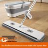 Hands-Free Effortless Flat Mop & Bucket - Dual Wet/Dry Use for Wood Floors
