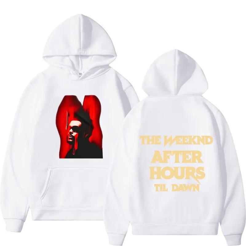 Худи Weeknd After Hours Til Dawn Tour 2026 Мужской с графическим принтом Свитшот Осень Повседневный Уличная одежда