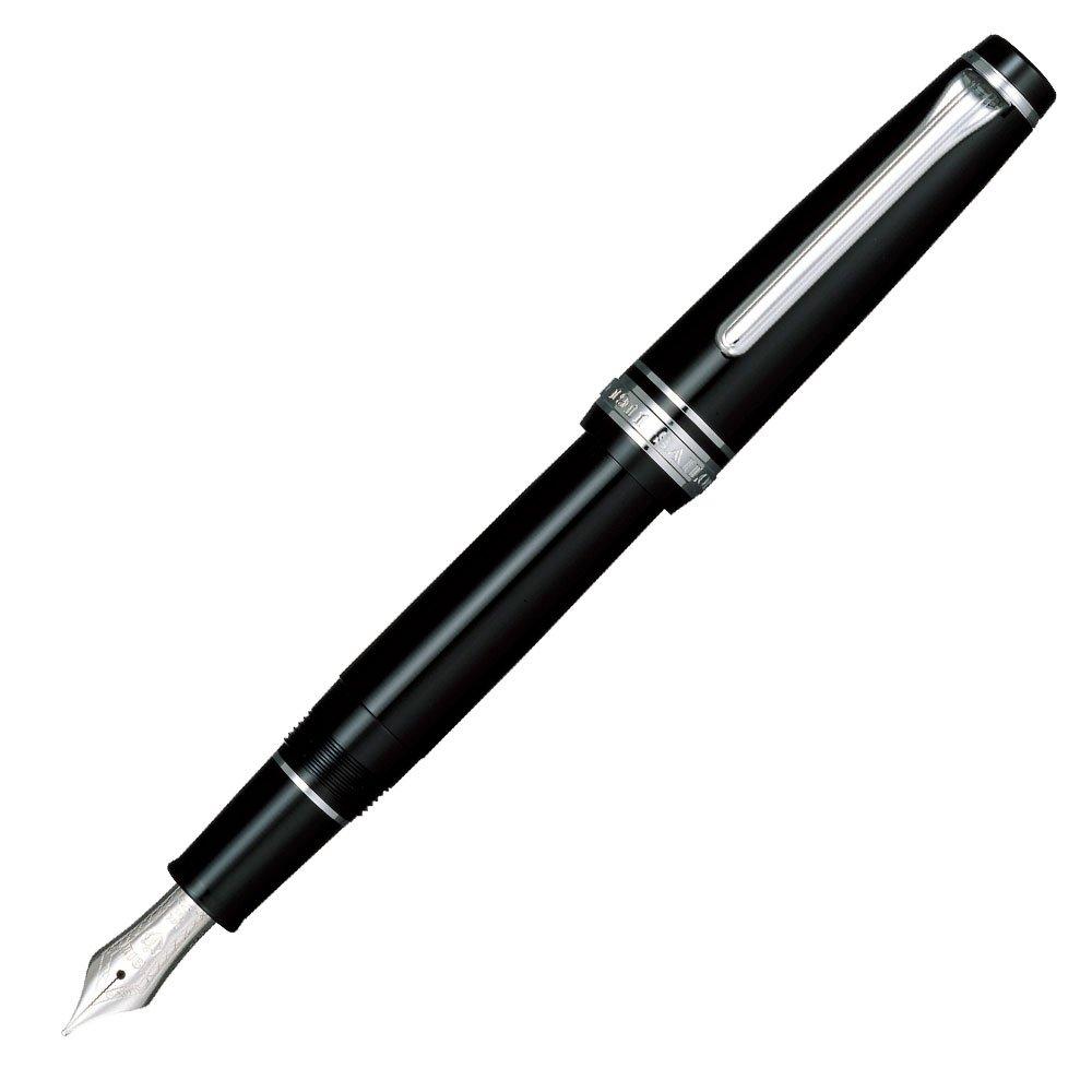 Sailor fountain pen Professional Gear Slim Silver Black Bold 11-1222-620