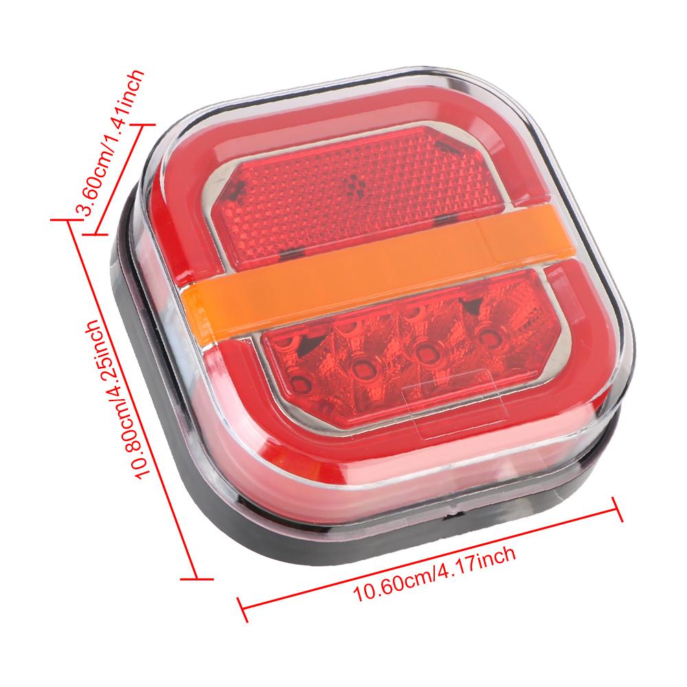 24 В задние фонари для грузовиков 12 В автомобильные указатели поворота номерного знака задние стоп-сигналы для UTV ATV Van 4x4 28 светодиодных индикаторов освещения